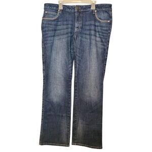 Rock 47 Wrangler Jeans Womens 11/32 35x31 Ultra Low Rise Boot Cut‎ Stud Cowgirl